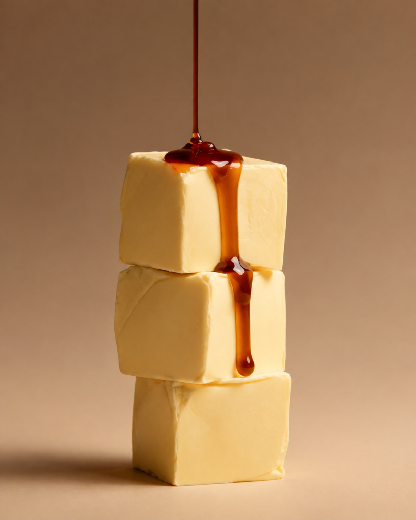 Butter and maple syrup from the Everyday Nourished campaign