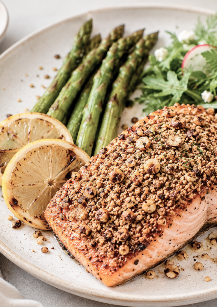 Hazelnut Dukkah Salmon