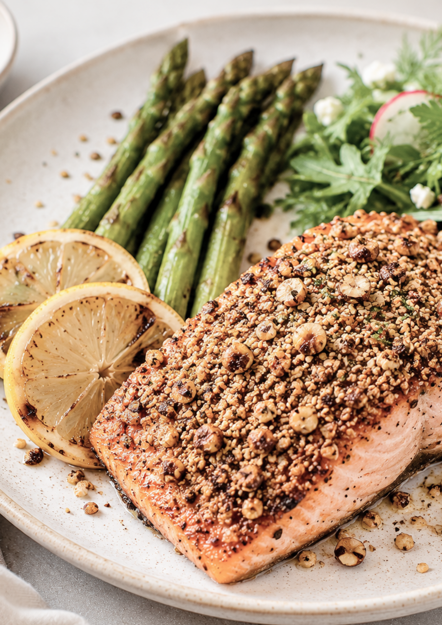 Hazelnut Dukkah Salmon