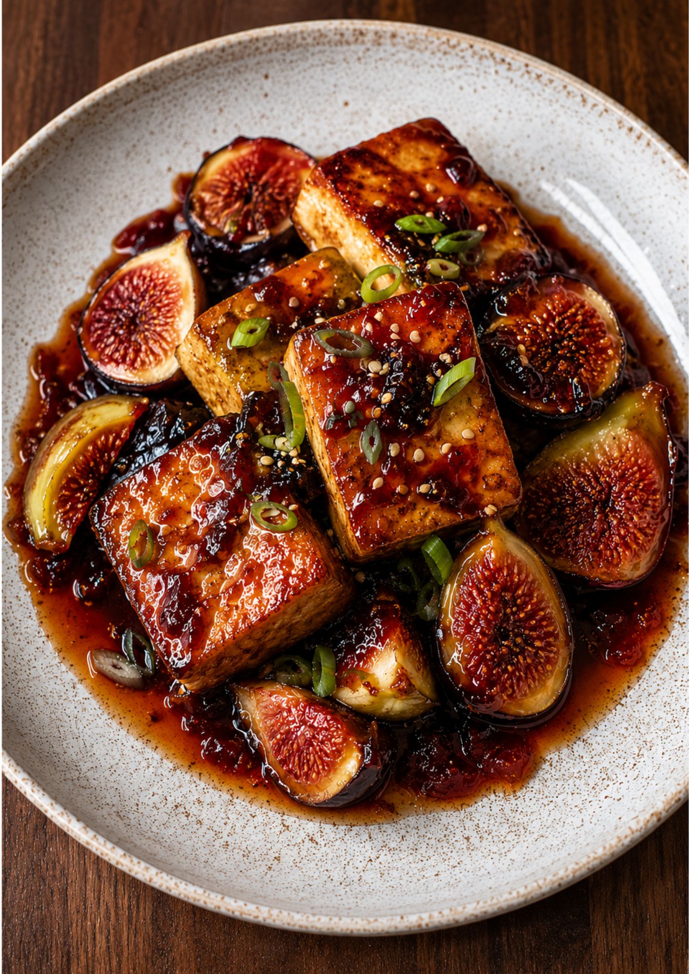 Plum & Fig Pan-Fried Tofu