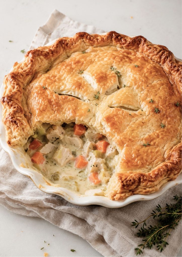Creamy Chicken & Vegetable Pie